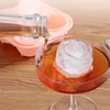 Outils de crème glacée Forme de glaçon Silicone Rose Forme Plateau de moule à glace 3D Grand fabricant de boule de crème glacée réutilisable Whisky Cocktail Moule Bar Outils Z0308