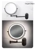Set di accessori per il bagno Specchio da bagno Led pieghevole a parete senza punzonatura con vanità bifacciale per WC leggero