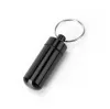 Aluminiumlegeringslådor Metall Vattentät piller Box Fodral Key Key Chain Ring Medicine Lagring Organiser Botthållare Container BB0309