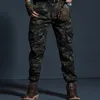 メンズパンツ高品質のカーキカジュアルパンツメンミリタリー戦術ジョガーカモフラージ貨物パンツファッションブラックアーミーズボン230309