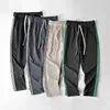 Calças masculinas outono primavera retalhos sweatpants streetwear corredores esporte oversize 8xl 9xl 10xl harajuku calças moda 230309