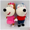 Plush Dolls 2Pcsset 30Cm Wolfoo Family Toys Cartoon Ie Lucy Soft Stuffed Toy For Children Kids Boys Girls Fans Gifts 2211 Dhv0R