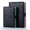 Notepads wholesale Vintage Leather Diary Travel Journal Notebook Mini Pocket Refillable Ring Binder A6 A5 Kawaii Black Quilted Planner 230309