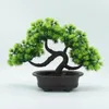 Dekorativa blommor konstgjorda växter bonsai liten trädkruka falska hogar ornament hem trädgård rum dekoration el dekor tillbehör utomhus