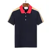 Polo da uomo T-shirt firmata High Street Polo con risvolto tinta unita Stampa Abbigliamento in cotone di alta qualità T-shirt Polo plus size decorazione distintivo # CH6