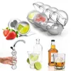 Ice Cream Tools 4 Cavity 55cm Big Size Ball Ice Molds Sphere Round Ball Ice Cubes Makers Home Bar Party Kitchen Whiskey Cocktail DIY Ice Moulds Z0308