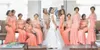 Arabic African Coral Long Bridesmaid Dresses with Half Sleeves Plus Size Lace Mermaid Wedding Guest Party Bridesmaids Dresses BM0891