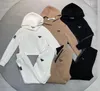 Da donna tracce turistiche si adatta alla moda set di felpa con cappuccio casual due pezzi set di abiti sportivi a maniche lunghe kaki nero che allena abbigliamento