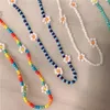 Choker y2k pärlor halsband semester mode bohemian design glas pärlor kvinnlig ins stil vilda källkedja flickor smycken smycken