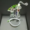 Fumando Pipesnnew Strawberry Silent Twin Glass Hotpot Hotpot Tubos de água de vidro por atacado