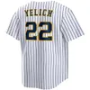 22 Christian Yelich Camiseta de béisbol Willy Adames Corbin Burnes Rowdy Tellez Hunter Renfroe 2022 Robin Yount Brew Crew Brandon Woodruff Ryan Braun 6 53