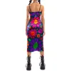 Casual jurken bloemenprint spaghetti riem bodycon braces jurk dames zomer sexy slip met spleet damesmeisjes mode sundress