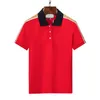 남성 폴로 셔츠 디자이너 T 셔츠 하이 스트리트 솔리드 컬러 옷깃 폴로 인쇄 최고 품질 Cottom 의류 티셔츠 폴로 플러스 사이즈 배지 장식 # CH6