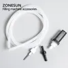 ZONESUN acessório para máquina de enchimento um conjunto de tubo de tela de bico para máquina de enchimento ZS-DPYT12P