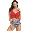 Dames badkleding franjes bikini sexy gesplitst zwempak badpak dames 2 -delige set top voor grote borsten