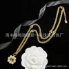 80% OFF 2023 New Luxury High Quality Fashion Jewelry for inlaid pearl flower necklace ancient family double earrings female pastoral high version brass material