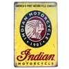 Vintage-Motorrad-Metall-Blechschild, Motor, Gasöl, Vintage-Poster, Garage, Plakette, Bar, Pub, Wanddekoration, Eisenmalerei, Heimdekoration, personalisierte Kunstdekoration, Größe 30 x 20 cm, w01