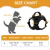 Cat Collars Leads Military Tactical Harness Vest Escape Proof Nylon Dog Puppy Pet for s Small Dogs Training Walking 230309