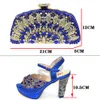 Sandals Italian Design Summer Party High Heel for Nigerian Women Fashion Quality Wedding Shoes and Bags Set 230308