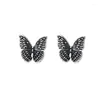 Stud Earrings Retro Vintage Butterfly Animal Dainty Silver Color For Women Fashion Cute Jewelry Gifts