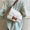 NXY Kontrastfarbe Schulter-Crossbody-Taschen für Frauen PU-Leder Damen Neue 2023 Frühling Trend Mode Handtaschen
