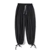 Мужские брюки Drop Мужские шаровары в стиле Харадзюку Летние хлопковые льняные джоггеры Мужские винтажные спортивные штаны в китайском стиле Модные 230309
