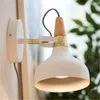 Lampy ścienne w stylu loft żelaza do wyregulowania ciąży Nowoczesne oprawy oświetleniowe LED obracaj lampę nocną oświetlenie domowe