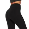 Legginsy dla kobiet Wysokiej talii trening Kobiety Legginsy Push Up Hip Seksowne legginsy Oddychające Syntetyczne spodnie fitness do sportowego Siłownia Czarna 230309