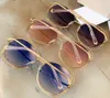 119s Gold Metal Rosa Sunglasses Shaded Sunglasses para Mulheres Sol óculos Tons Gafas de Sol Designers Óculos de sol UV400 Eyewear com caixa