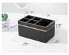 Toothbrush Holders Luxspire Resin Electric Toothpaste Holder Stand Caddy 5 Slots Bathroom Vanity Countertop Storage 230308