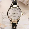 Wristwatches Fashion Casual Watches For Women Round Dial Rivet PU Leather Strap Analog Quartz LadiesWristwatches