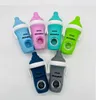 Silikon Boru Komik Cam Sigara Besleme Bottle Tütün Boruları Sevimli Hediye Toptan Hediyesi İçin Renkli Kaşık Aksesuarları