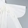 カジュアルドレスセクシーなスパゲッティストラップバックレスサマードレス女性ホワイトボディコン不規則なスプリットパーティープロム