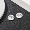 60% OFF 2023 New Luxury High Quality Fashion Jewelry for Mini design ins fearless round cat asymmetric stud Sterling Silver versatile Earrings