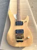 New Nature Wood Double Shake Electric Guitar HH Pickups Maple Neck Gold Gridge