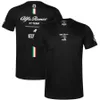 1CNN 2023 NOWOŚĆ T-shirt drużynowych mężczyzn i kobiet S Formuły One Racing Suit Rekrut krótki rękawie Alfa Romeo Suber Special Edition Monza S TC6M