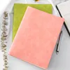 Anteckningar A4 Soft Leather Notebook Supertjock enkel studentanvändning Arbetsmöte Notebook Ins Style Large Notepad 180 grader kan plattas 230309