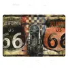 Letreros de hojalata personalizados Route 66 Dad's Garage Metal Tin Sign My Tool Metal Painting My Rules Shabby Chic Wall Bar Home Art Motor Decor Home Garage Wall Decor Tamaño 30X20 w01