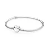 Heart Silver Plated Bracelets Snake DIY beaded bracelet base chain Bracelet fit Women Children Birthday Gift