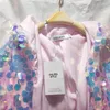 Sweats à capuche pour femmes OHLEES Femmes Filles LED Paillettes Super Flash Veste Light Up Rave Creative Manteau Extérieur Costume De Scène De Noël Fête Fantaisie Robe