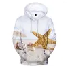 Sweats à capuche pour hommes plage hommes/femmes Kpop 2023 sweat à capuche hommes océan belle vue sur la mer cocotier surdimensionné décontracté