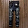 Hommes Jeans Hommes Casual Slim Fit Hip Hop Denim Jean Haute Qualité Moto Homme Pantalon Drop