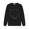 Sweats à capuche pour hommes tops sweat-shirt Tiger Head kenz Broderie col rond Pull sportswear couples sweat à capuche à manches longues Sweats amples