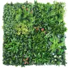 Dekorativa blommor 50x50 cm Artificial Green Wall Landscape Home Garden Jungle Decoration Super växter som hänger gräsgrönska paneler