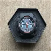 Digital Sport Quartz Unisex 100 Titta original Shock Watch Led World Time Auto Hand Raise Light Waterproect Fele Feature GA Oak Series