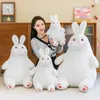 popüler peluş bebek tembel beyaz tavşan peluş oyuncak sevimli yumuşak tavşan bebek hayvan bebek yabancı ticaret spot toptan