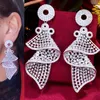 Dangle Earrings Soramoore Luxury Gorgeous Big For Women Wedding Cubic Zirconia Dubai Bridal Costume Jewelry Summer Party