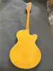 クラシック360黄色のラッカー付きセミホローエレクトリックギタークロムハードウェア