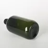 Garrafas de armazenamento (10pcs) 500 ml de loção marrom e verde de loção de plástico verde eletroquímica bomba de alumínio líquido animal de estimação