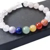 Strang Natürliche 7 Chakra Perlen Armband Edelstein Heilkristalle Armbänder Für Angst Stress Relief Yoga Meditation Armreif Frauen